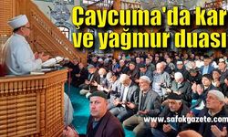 Çaycuma'da kar ve yağmur duası