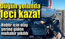 Düğün yolunda feci kaza!