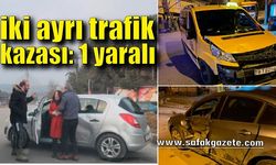 Karabük'te iki ayrı trafik kazası: 1 yaralı