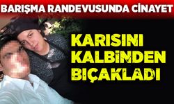 Karısını kalbinden bıçakladı!