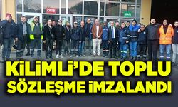 Kilimli'de toplu sözleşme imzalandı