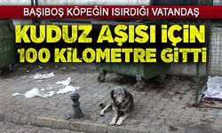 Kuduz aşısı için 100 kilometre gitti!