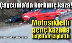 Motosikletli genç kazada hayatını kaybetti