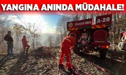 Orman yangınına anında müdahale!