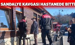 Sandalye kavgası hastanede bitti