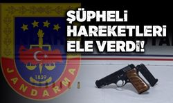 Şüpheli hareketleri ele verdi!