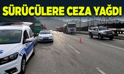 Sürücülere ceza yağdı!