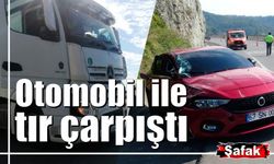 Otomobil ile tır çarpıştı: 1 yaralı