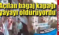 Açılan bagaj kapağı yayayı öldürüyordu