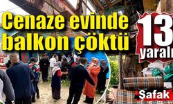 Cenaze evinde balkon çöktü: 13 yaralı