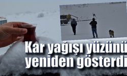 Karabük’te kar yağışı yüzünü yeniden gösterdi