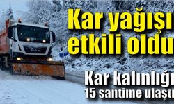 Bartın’da yüksek kesimlerde kar yağışı etkili oldu