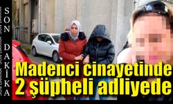 Madencinin öldürüldüğü cinayette 2 şüpheli adliyede