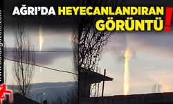 Ağrı'da heyecanlandıran görüntü!