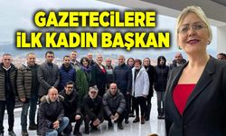 Gazetecilere ilk kadın başkan