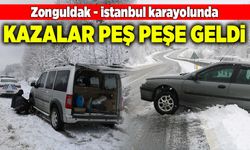 Zonguldak-İstanbul karayolunda kazalar peş peşe geldi