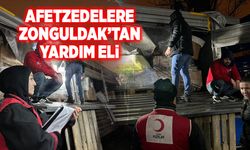 Afetzedelere Zonguldak'tan yardım eli