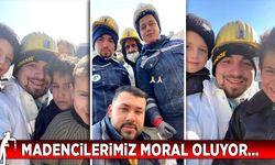 Madencilerimiz moral oluyor…