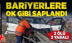 Bariyerlere ok gibi saplandı!