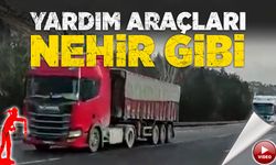 Yardım araçları nehir gibi!