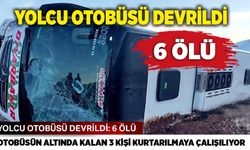 Yolcu otobüsü devrildi: 6 ölü