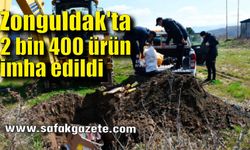 Zonguldak'ta son kullanma tarihi geçen 2 bin 400 ürün imha edildi