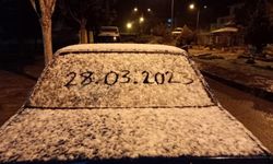 Karabük'te kar yağışı etkili oldu