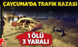 Çaycuma’da trafik kazası:  1 ölü, 3 yaralı