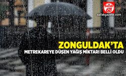 Zonguldak’ta metrekareye düşen yağış miktarı belli oldu
