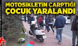 Motosikletin çarptığı çocuk yaralandı