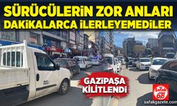 Sürücülerin zor anları: dakikalarca ilerleyemediler