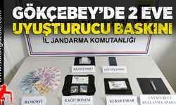 Gökçebey’de 2 eve uyuşturucu baskını