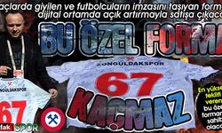 Zonguldaksporlu futbolcuların imzasını taşıyan “özel forma” açık artırmayla satılacak