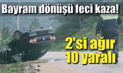 Karabük'te iki ayrı kazada 10 kişi yaralandı