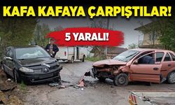 Bartın'da kafa kafaya çarpıştılar! 5 yaralı