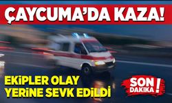 Çaycuma’da kaza! Ekipler olay yerine sevk edildi