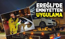 Zonguldak’ın Ereğli ilçesinde polis uygulama yaptı