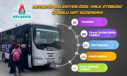 Nevşehir 5 nolu hatta güzergah değişti