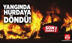 Otomobil yangında hurdaya döndü!