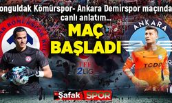 Zonguldak Kömürspor- Ankara Demirspor maçından canlı anlatım…