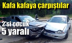 Karabük'te iki otomobil çarpıştı: 2'si çocuk 5 yaralı