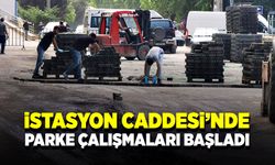 Zonguldak İstasyon Caddesi'nde parke çalışmaları başladı