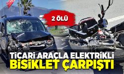 Feci kaza! ticari araçla elektrikli bisiklet çarpıştı! 2 ölü
