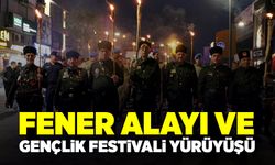 19 Mayıs etkinlikleri kapsamında, Fener Alayı ve yürüyüş düzenlendi
