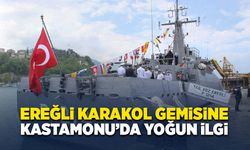 TCG Ereğli Karakol Gemisi vatandaşlardan yoğun ilgi gördü