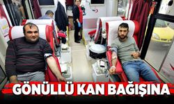 Gönüllü kan bağışına  vatandaşlardan yoğun ilgi