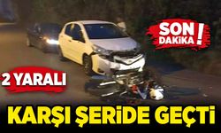 Ereğli'de trafik kazası: Karşı şeride geçti: 2 yaralı