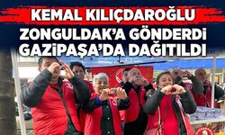 Kemal Kılıçdaroğlu Zonguldak’a gönderdi, Gazipaşa’da dağıtıldı