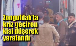 Zonguldak'ta kriz geçiren kişi düşerek yaralandı