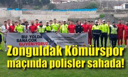 Zonguldak Kömürspor maçında polisler sahada!